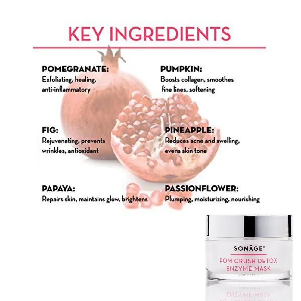 SONÄGE POM CRUSH DETOX ENZYME MASK